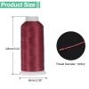 uxcell 120D/2 Sewing Thread 4374 Yards Polyester Quilting Long Arm Thread All Purpose Hand Stitching Machine Embroidery Threads for Sewing Quilting Piecing and Sewing Machine Burgundy Red view 2
