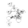 BAFOVY Rivet Stud Screw Brass Craft Accessory,Brass Rivet Screw Leathercraft Part 10pcs Brass Stud Screw Rivet Rings for Leathercraft Parts view 4