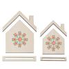 SUPERFINDINGS 2Size Wooden Embroidery Frames Embroidery Frame 4.1 5.8 Inch House Wooden Embroidery Display Frame Suitable for Finished Cross Stitch Embroidery Frames DIY Crafts Sewing Decorations view 1