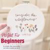 Elly & Grace Christian Embroidery Kit with Embroidery Hoop, Easy Embroidery Kit for Beginners and Adults, Full Embroidery Hoop Kit with Needles and Thread Included (Wildflowers) view 2