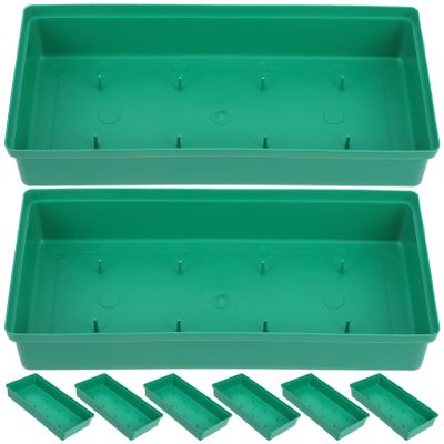 Milisten Flower Arrangement Supplies Plastic Foam Tray Floral Mud Holder for Landscape Tray