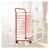 KIYILIHI Art Drying Rack,Space Saving Portable Artwork Stack, 16 Shelves Art Drying Rack with Wheels,Ideal for Schools Art Preschool Classroom Studio Art Clubs view 1