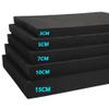 YUURO 1/2/3/4in High Density Upholstery Foam Sheet Black Firm Sponge,Sofa Cushion Replacement DIY Outdoor Furniture Seat Padding Gap Filler (4'' Thick-31x16 inch) view 2