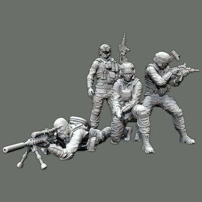 1/35 Sci-Fi Agent Warrior Resin Soldier Model Kit Unpainted and Unassembled Soldier Resin Model Kit //F9J2g3