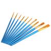 10pcs Children Drawing Nylon Hair Paint Brush Set Art Craft Painting Watercolor Brush Kit view 2
