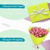 PerkHomy Neon Green Kraft Paper Roll 17.5" x 960" (80') for Gift Wrapping Bouquet Flower Art Painting Craft Writing Packaging Shipping 80GSM 55LB (Neon Green, 17.5" x 80') view 4