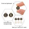 uxcell 52pcs Letter Charm, Enamel Letter Pendants, Alphabet V Pendants Double Sided Beads Charm for DIY Bracelet Necklace Pendants Earring Jewelry, White view 3
