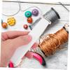 Tofficu Beading Tools Silicone Bead Knotting Tool for Jewelry Making Precise Knotting for Stringing and Beads Effortless and Efficient Beading Hook White view 3