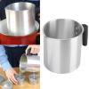 Zoeyilan Candle Making Pouring Pot, 1.2L Wax Melting Pot, Aluminum Construction Candle Making Pitcher, Dripless Pouring Spout & Heat Resisting Handle Designed view 2