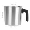 Zoeyilan Candle Making Pouring Pot, 1.2L Wax Melting Pot, Aluminum Construction Candle Making Pitcher, Dripless Pouring Spout & Heat Resisting Handle Designed view 3