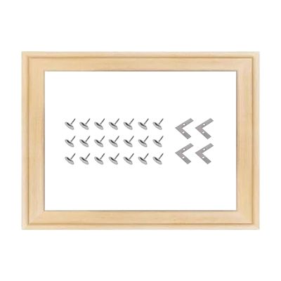 Heoaaoeh Wooden Art Frames for Canvas 19.7 x 37.4 in (50 x 95 cm) Wood Stretcher Bars Kit Oil Paintings Wood Frame DIY Wall Art Decoration, Accessories Included