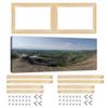 Heoaaoeh Wooden Art Frames for Canvas 19.7 x 37.4 in (50 x 95 cm) Wood Stretcher Bars Kit Oil Paintings Wood Frame DIY Wall Art Decoration, Accessories Included view 3