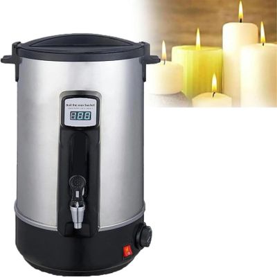 YAFODUTE Wax Melter for Candle Manufacturing, Electric Machine to Melt Candle Wax 8L-35L with Thermometer, Supplies for Efficient Candle Production, Business or Home
