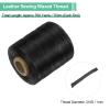 uxcell 210D 1mm Flat Waxed Thread 766 Yards Polyester Leather Sewing Waxed String Hand Stitching Waxed Cord for Leather Stitching Sewing Bookbinding DIY Craft Black view 3