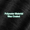 uxcell 210D 1mm Flat Waxed Thread 766 Yards Polyester Leather Sewing Waxed String Hand Stitching Waxed Cord for Leather Stitching Sewing Bookbinding DIY Craft Black view 4