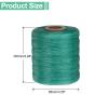 uxcell 210D 1mm Flat Waxed Thread 766 Yards Polyester Leather Sewing Waxed String Hand Stitching Waxed Cord for Leather Stitching Sewing Bookbinding DIY Craft Emerald Green view 2