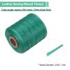 uxcell 210D 1mm Flat Waxed Thread 766 Yards Polyester Leather Sewing Waxed String Hand Stitching Waxed Cord for Leather Stitching Sewing Bookbinding DIY Craft Emerald Green view 3