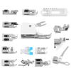 15 Piece Sewing Machine Presser Walking Feet Kit Various Universal Feet Set for Domestic Multifunction Sewing Machines view 1