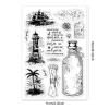 Card Making Supplies,Letter Stamps,16x11cm Tea Cup Clear Stamps Cup and Flowers Silicone Stamps Wishing Words Transparent Rubber for Card Making Style 4 view 2