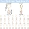 SUNNYCLUE 1 Box 26 Pcs Alphabet Stitch Markers Crochet Charms Bulk Double Sided White Letter Enamel Alloy Knitting Marker Alphabets Charm for DIY Crafts Crocheting Quilting Weaving Sewing Accessories view 2