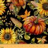 Feelyou Fall Pumpkin Fabric by The Yard Kids 3 Yard Happy Fall Y'all Fabric for Boys Girls Decor Thanksgiving Decor Upholstery Fabric for Chairs Sunflower Reupholstery Fabric Decor Soft Flannel view 1