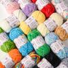 3x100g Fluffy Velvet Chenille Yarn for Crocheting and Knitting, 3x87.4yd Baby Yarn for Crocheting Soft, Crochet Chunky Yarns Amigurumi YarnsBrown view 4