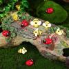 NUOBESTY Resin Bees Ladybugs Charms Tiny Animals Resin Charms Ornaments Embellishments Bee Diy Craft Scrapbooking Hair Clips Bees Flatback Beads 60pcs view 3