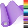 Purple Wrapping Paper, 15"x900" (75FT) Art Craft Construction Bulletin Board Decorative Paper Roll for Mother's Day Birthday Mardi Gras Anniversary Wedding Bouquet Flower Gift Wrap Floral Supplies view 1
