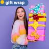 Purple Wrapping Paper, 15"x900" (75FT) Art Craft Construction Bulletin Board Decorative Paper Roll for Mother's Day Birthday Mardi Gras Anniversary Wedding Bouquet Flower Gift Wrap Floral Supplies view 2