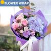 Purple Wrapping Paper, 15"x900" (75FT) Art Craft Construction Bulletin Board Decorative Paper Roll for Mother's Day Birthday Mardi Gras Anniversary Wedding Bouquet Flower Gift Wrap Floral Supplies view 3