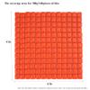 Samjobroad Square Mosaic Glass Tiles, 10x10mm Small Tiles, 300g (160 Pieces), Glass Tiles for Mosaic Crafts, Home and Garden Dcor Orange view 3