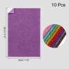 MECCANIXITY 10 Sheets Glitter Foam Sheets Craft 7.9 x 11.8 Inch Adhesive Sheets EVA Foam Sheets for Art Crafts Projects Scrapbook Gift DIY Cutters Card Party Decoration,Purple view 2