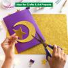 MECCANIXITY 10 Sheets Glitter Foam Sheets Craft 7.9 x 11.8 Inch Adhesive Sheets EVA Foam Sheets for Art Crafts Projects Scrapbook Gift DIY Cutters Card Party Decoration,Purple view 4