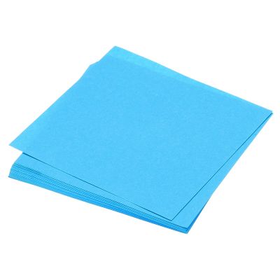 MECCANIXITY 50 Sheet Origami Paper Double Sided Aquamarine Blue 5.5x5.5 Inch Square Sheet for Art Craft Project, Beginners, Gifts Decor