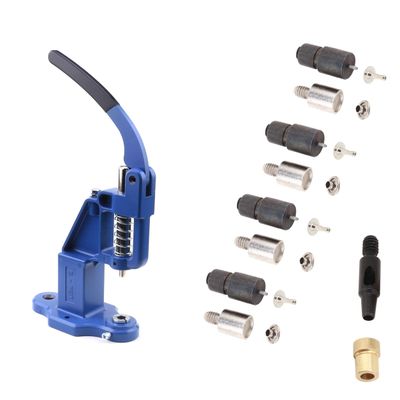 Hand Press Machine and Single Cap Rivet Dies Set for 5mm, 6mm, 7mm and 9 mm Rivets
