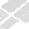 4pcs Resin Storage Box DIY Production Patterned Hollow Hinged Lid Organizer Reusable Silicone Box for DIY Crafts view 2