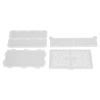 4pcs Resin Storage Box DIY Production Patterned Hollow Hinged Lid Organizer Reusable Silicone Box for DIY Crafts view 3