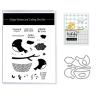 Alxjejo 2025-2026 Stamps and die cuts for Card Making,Metal Dies&Silicone Makeing for DIY Card Birthdays,Valentine's Day Christmas Stamps and Dies for Card Making,Thanksgiving view 1