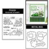 Alxjejo 2025-2026 Stamps and die cuts for Card Making,Metal Dies&Silicone Makeing for DIY Card Birthdays,Valentine's Day Christmas Stamps and Dies for Card Making,Thanksgiving view 1