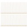 Floral Pick Card Holder, Golden Floral Picks Clips 50pcs Reusable Easy for Wedding for Baby Shower (Round) view 3
