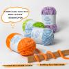 12 Pack 590 (yd) Chunky Chenille Yarn for Crocheting and Hand Knitting with Black Red White Green Yellow Rainbow Plush Velvet YarnBaby Blanket Yarn for Crocheting Soft Amigurumi Yarn view 3