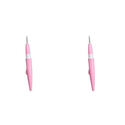 2Pcs Embroidery Felting Needle Punch Pen Wool Felting Supplies Embroidery Pen with 3 Fine Needles Set Tool for DIY Craft ()