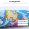CROSSDECOR Stamped Cross Stitch Kits for Adults HD Printed Cross-Stitch Supplies 14CT 2 Strands Needlepoint Kits for Beginners DIY Embroidery Kit Festal Crafts-Winter Snow Country 4343 cm view 3