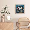 3D Illusion Soccer Ball in Wall DIY 5D Diamond Art Painting by Number Kits for Adults Paint with Full Drill Round Diamond Gems Painting Art Craft for Home Wall Decor 13.8x13.8in view 3