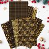 Morcheiong 55 Sheets Merry Christmas Pattern Paper Set Decorative Paper for Card Making Scrapbook Photo Album Decor, 10 Designs (Black, 8.27*11.22 inches) view 3