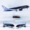 Airplane Model 18.5 in 1: 135 Scale Model Jet Models Airplane Riyadh B787-8 Plane Model Diecast Collectibles Resin Aircraft Model for Collection Or Gift(LEDUpgraded) view 3