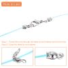 uxcell 180 Pcs 4mm Crimp End Caps, Clamshell Cord End Cap Connector Clasp Bead Tips Knot Covers Calotte End Crimp for DIY Jewelry Making, Silver view 4