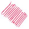 14Pcs DIY Plastic Clay Sculpting Set Pottery Shaper Modeling Hand Tool for Clay Fondant Cake Making Craft (Rose Red) view 3