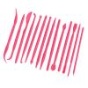 14Pcs DIY Plastic Clay Sculpting Set Pottery Shaper Modeling Hand Tool for Clay Fondant Cake Making Craft (Rose Red) view 4
