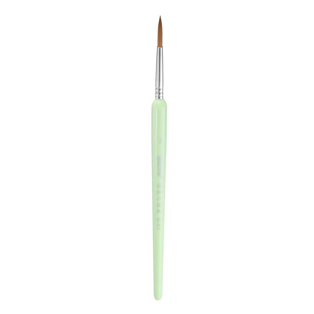 HARFINGTON Detail Paint Brushes 24mm Pointed Tip Nylon Hair Miniature Painting Brush for Watercolor Oil Acrylic Painting(7#), Green